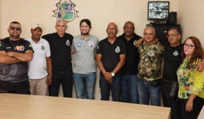 O deputado estadual Jorginho Araujo (PSD) recebido na sede do Sindivigilante Sergipe