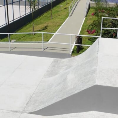 Pista de skate construída no Parque das Mangueiras