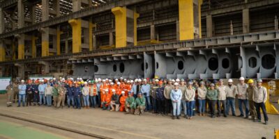 Estaleiro Rio Grande lança construção do 1º Handymax da Transpetro
