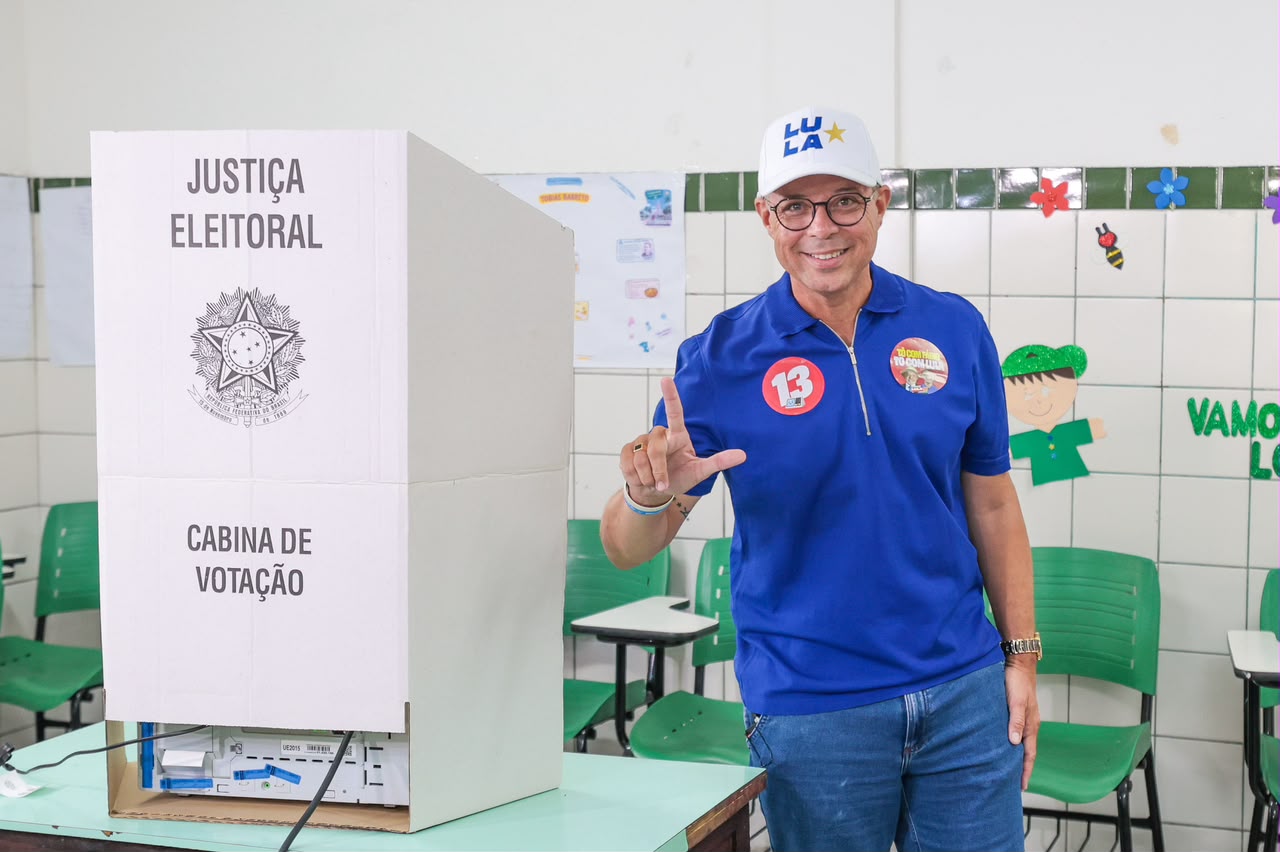 Fábio Mitidieri no Colégio Dinâmico, em Aracaju