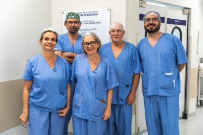 Equipe do Grupo Kelly no Hospital de Cirurgia, em Aracaju