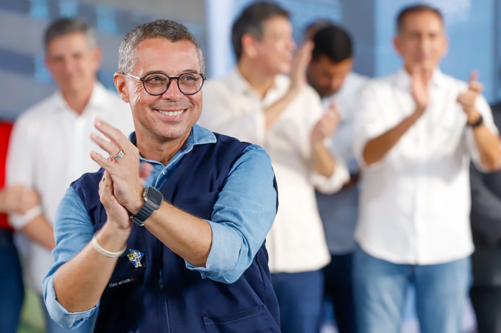 Fábio Mitidieri em agenda de campanha