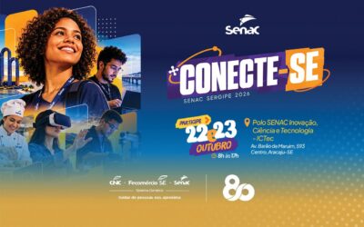 Cartaz de divulgação do ConecteSE 2026, do Senac Sergipe