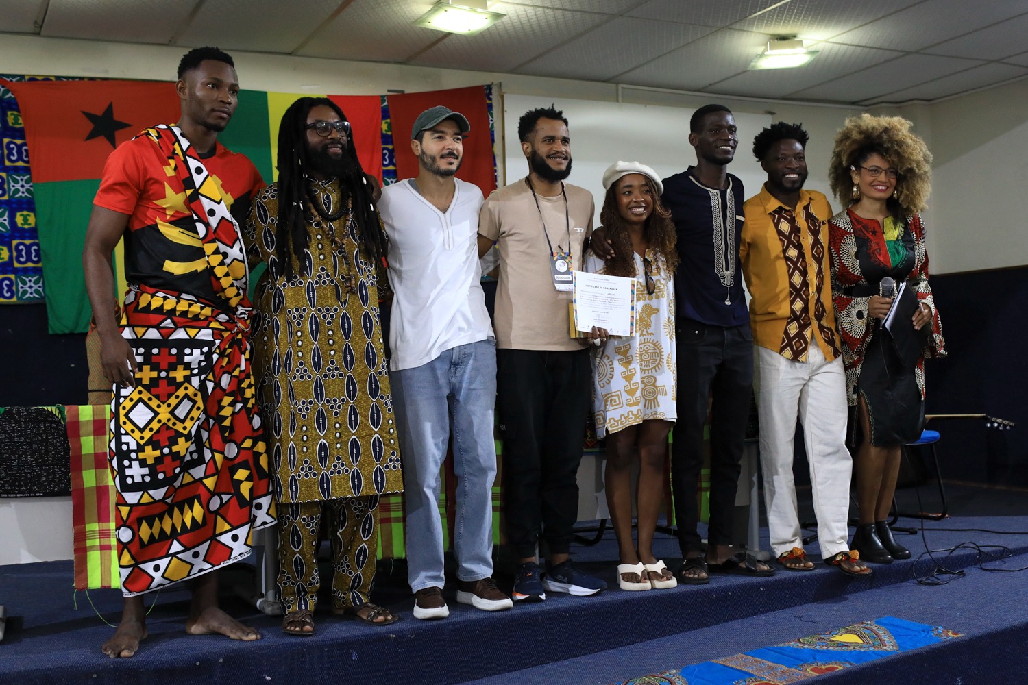 Participantes da roda de conversa internacional no Campus São Cristóvão