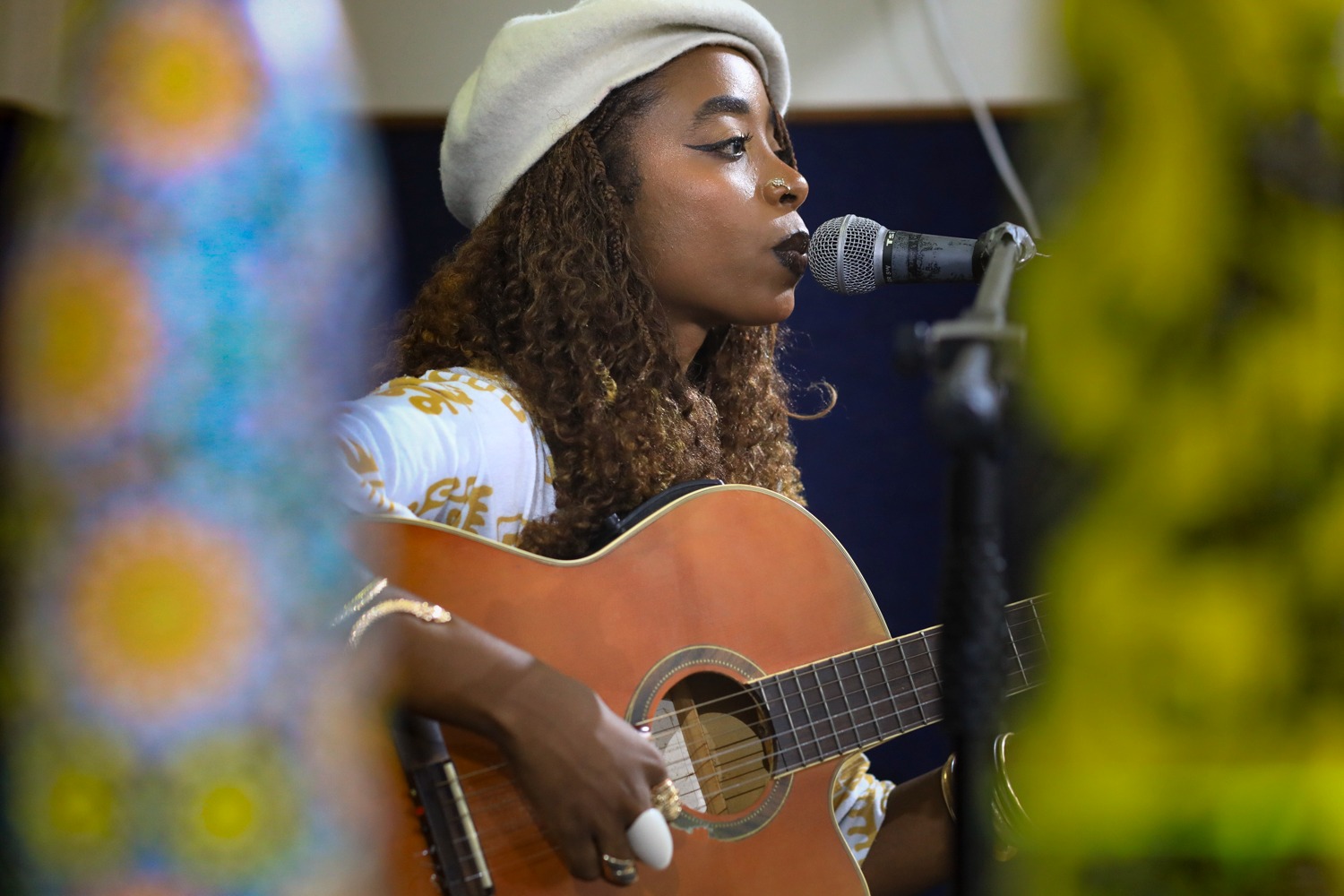 Apresentação musical durante o evento